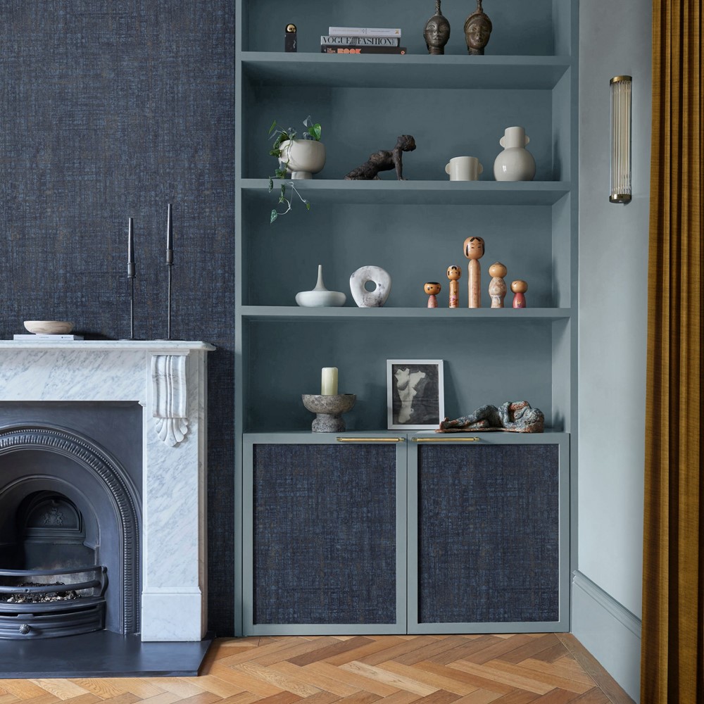 Armando Wallpaper 124139 by Graham & Brown in Navy Blue